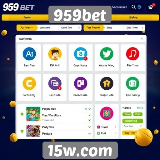 Novas funcionalidades no site 959bet em destaque